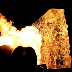 Ijssculpturen ice & fire